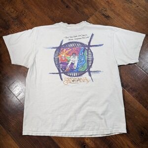 Vintage 2000 Hard Rock Cafe Santana Signature Series XVI T-Shirt White Large